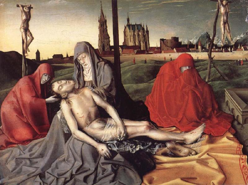 WITZ, Konrad Pieta,Fifteenth century oil painting image
